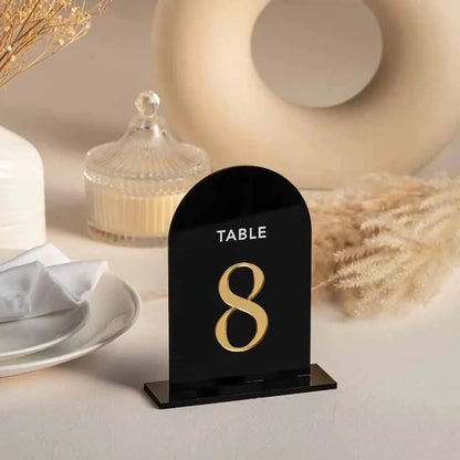 Frosted Acrylic Table Numbers Wedding Table Decor Gold Table Numbers Table Signs  For Wedding Stationery Reception Signs Good Vibrations