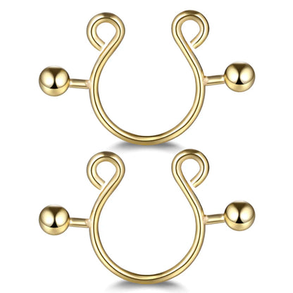 1Pair Stianless Steel Nipple Rings Piercing Jewelry Wholesale Women Sexy Clips Nipple Ring Clamps Pierced  Body Jewelry Good Vibrations Adult Super Store