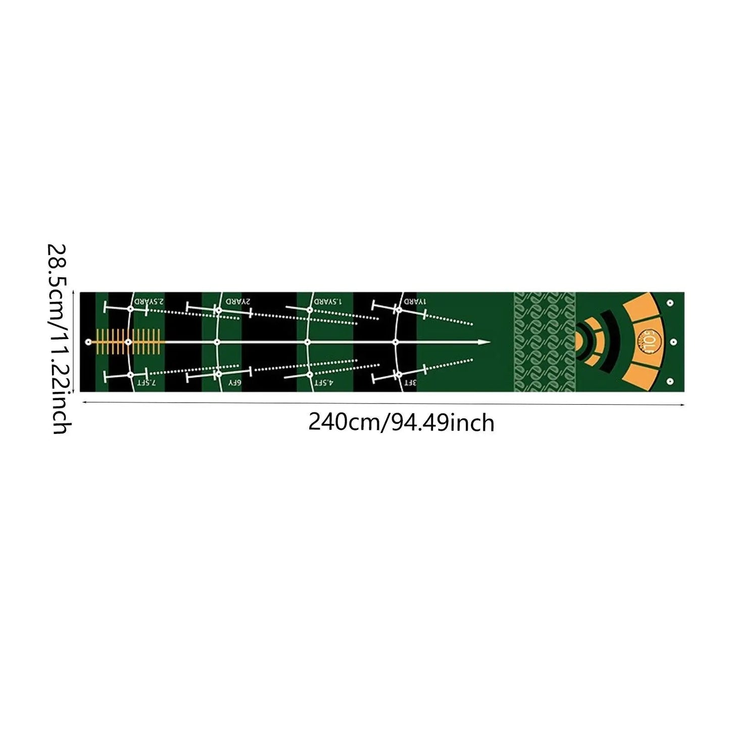 Golf Putting Mat Gift for Golfer Golfing Accessory Lightweight Portable Improve Putting Accuracy Training Aid for Park Lawn Home Good Vibrations