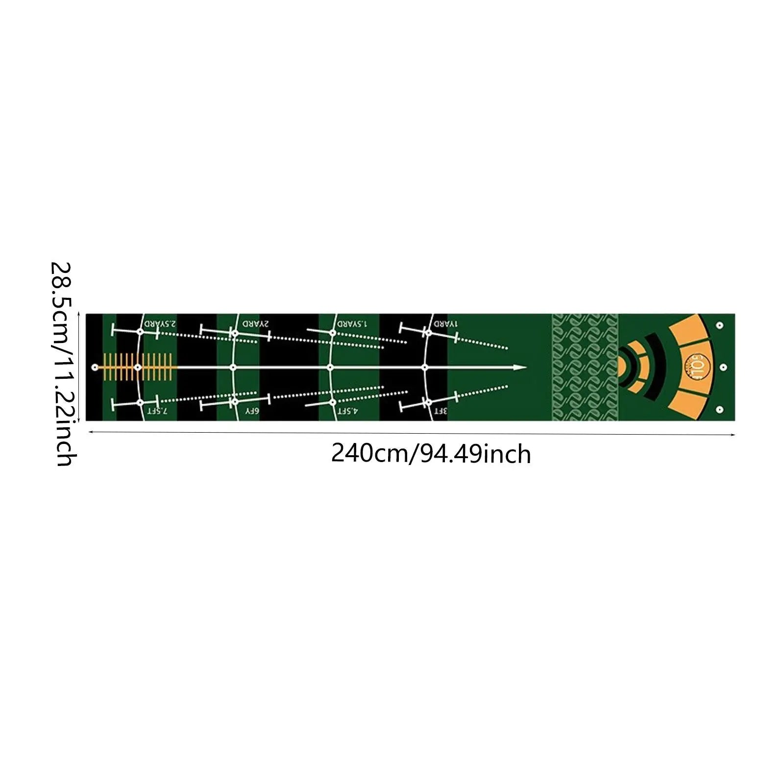Golf Putting Mat Gift for Golfer Golfing Accessory Lightweight Portable Improve Putting Accuracy Training Aid for Park Lawn Home Good Vibrations