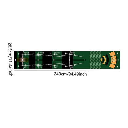 Golf Putting Mat Gift for Golfer Golfing Accessory Lightweight Portable Improve Putting Accuracy Training Aid for Park Lawn Home Good Vibrations