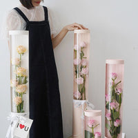 5Pcs Elegant Bouquet Gift Box Set Premium Paper Bouquet Bags for Wedding Valentine's Day Engagement Bridal Shower Birthday Party Good Vibrations