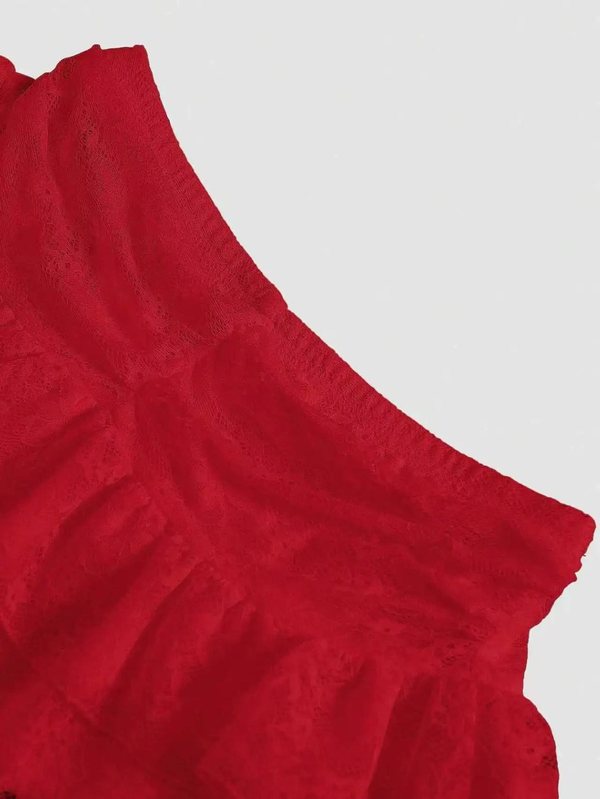 Women's 2 Piece Outfit Lace Camisole Top with Pleated Bust & Bow Decor, Low Waist Ruffle Lace Hem Skort, Sweet Cute Elegant Vint Good Vibrations