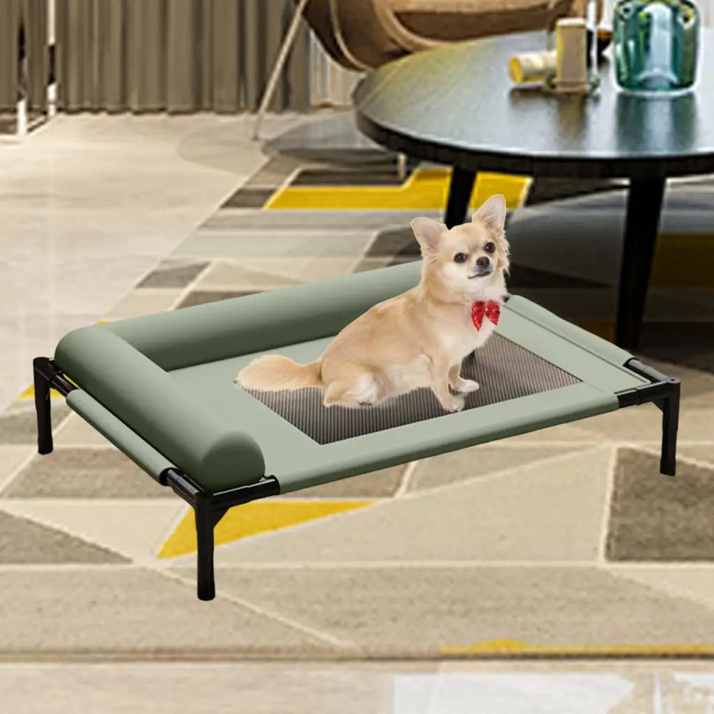 Elevated Pet Bed Durability Practical with Pillow for Small Pets Dogs Kitten Cat Dog Bed Dog Cat Bed Portable Good Vibrations
