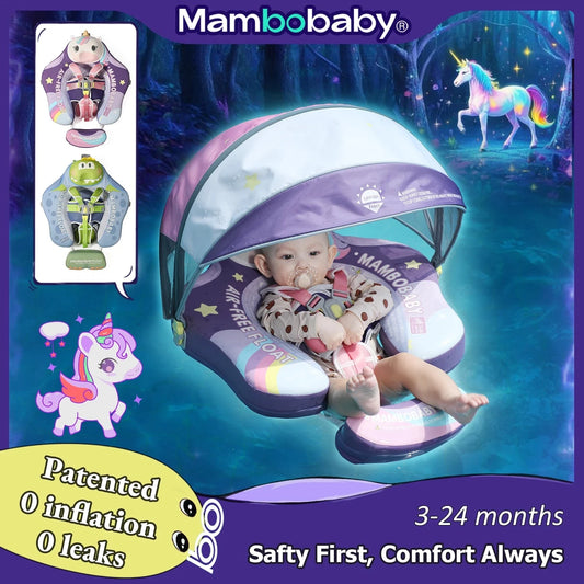 Mambobaby Float Safe Solid Core ST-Unicorn B503-143-W-Z Comfort Always: Skin-friendly Coat Baby Swimming Ring Toddler Pool Float Good Vibrations