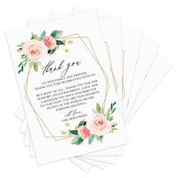 50Pcs Wedding Thank You Cards,Wedding Reception Ceremony Decorations,Party Decorations,Celebration Or Event Decoration Cards Good Vibrations