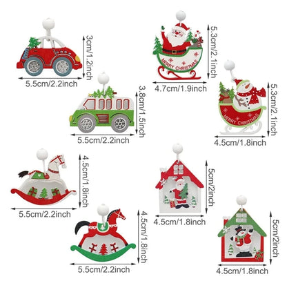 Christmas Wooden Pendant Merry Christmas Tree Decoration for Home 2025 Christmas Ornament Xmas Navidad Gifts Happy New Year 2026 Good Vibrations