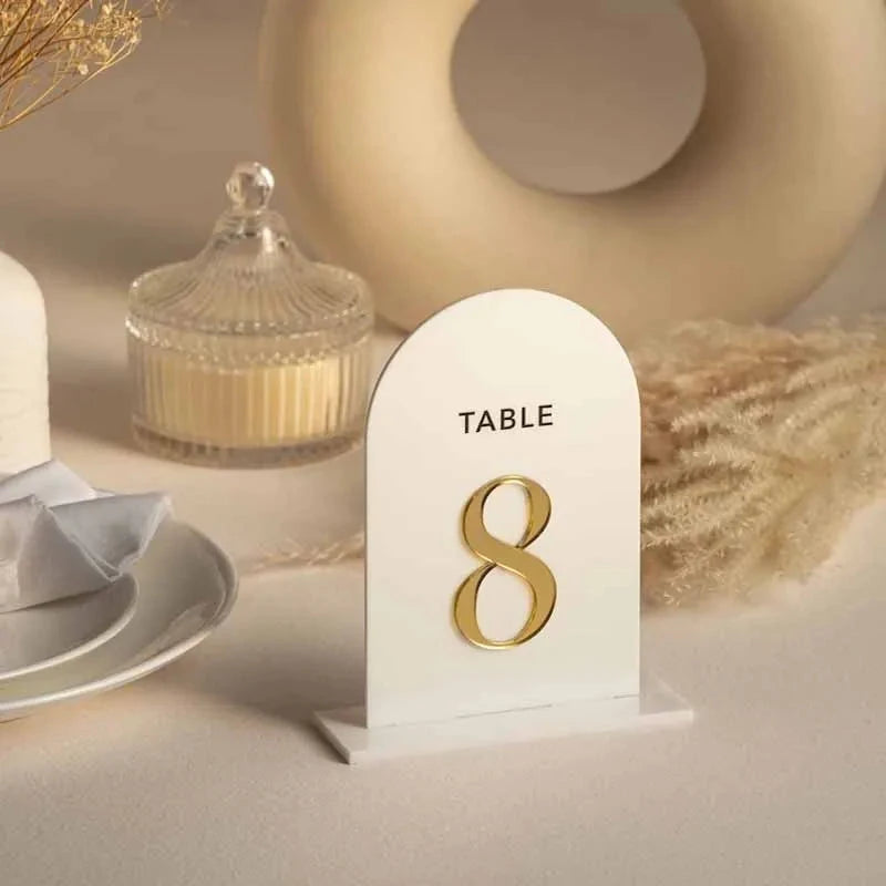 Frosted Acrylic Table Numbers Wedding Table Decor Gold Table Numbers Table Signs  For Wedding Stationery Reception Signs Good Vibrations