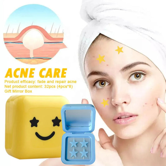 32patch Acne Pimple Patches Hydrocolloid Invisible Healing Absorbing Spot Sticker For Inflamed Acne Improve Whiteheads Skin Care Good Vibrations