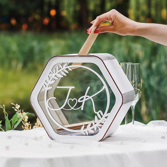 Personalized Wedding Card Box Card Box for Wedding Wedding Gifts Wedding Decorations Wedding Decor Memory Box Keepsake Box Good Vibrations