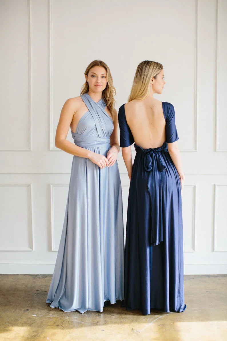Multiway Maxi Dress Bridesmaid Dress Infinity Cocktail Dress Floor Length Bridesmaid Dress Maxi Dress for Bridesmaid Gifts Good Vibrations
