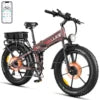 W Wallke X3 Electric Bike 2800W Peak Dual Motor 44Ah/22Ah Long Range E-Bike 26" X 4" Fat Tire 31MPH Fast Adult Ebike UL2849 Good Vibrations