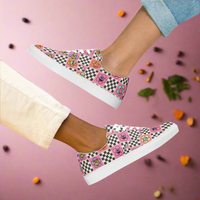 Women’s lace-up canvas shoes Good Vibrations