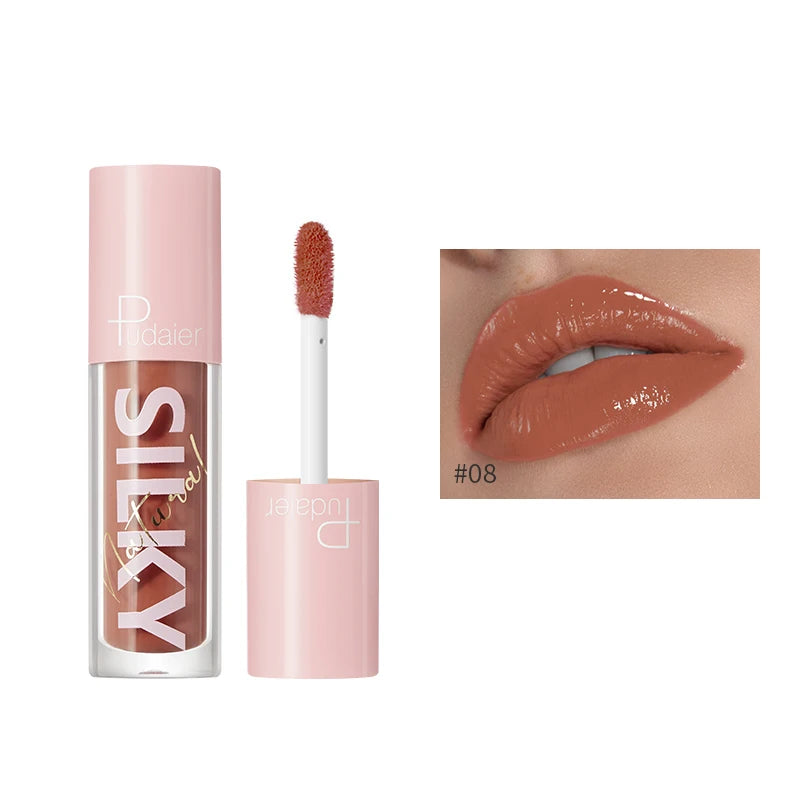 Wholesale Makeup 16 Colors Mirror Water Gloss Lip Gloss Moisturizing Lasting Vegan High Shine Lipgloss Private Label Cosmetics Good Vibrations