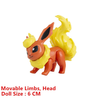 Pokemon 4-13Cm New Cartoons Movie Anime Figure Pikachu Mewtwo Charmander Blastoise Gurado Pet Action Model Toy Gifts Good Vibrations