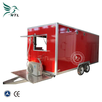 Complete Mobile Food Cart Fully Equipped Kitchen for Snack Catering Towable Food Trailer Good Vibrations