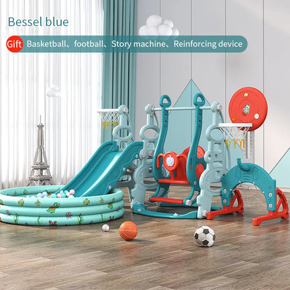 Hot Selling Indoor Playground Equipment HDPE/PE Material Sliding Slide Swing Set Playhouse Combination for Daycare Baby Play Good Vibrations