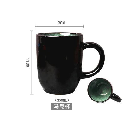Malachite Green Ceramic Plates And Bowls Set Eco Friendly Porcelain Dinner Cutlery Set Kitchen Dish Plate Spoon Accessories Good Vibrations