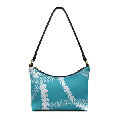 Nice Purple Flowers Birds Print Women's Single Shoulder Bag Fashionable Underarm Design Zip Portable All-Match Mother's Day Gift Good Vibrations