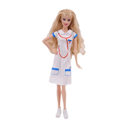 Doctor And Nurse Clothes, Mini Medical Equipment,Protective Suit,Uniform Suitable For 11.5 Inch Ken & 30cm Doll Accessories Good Vibrations