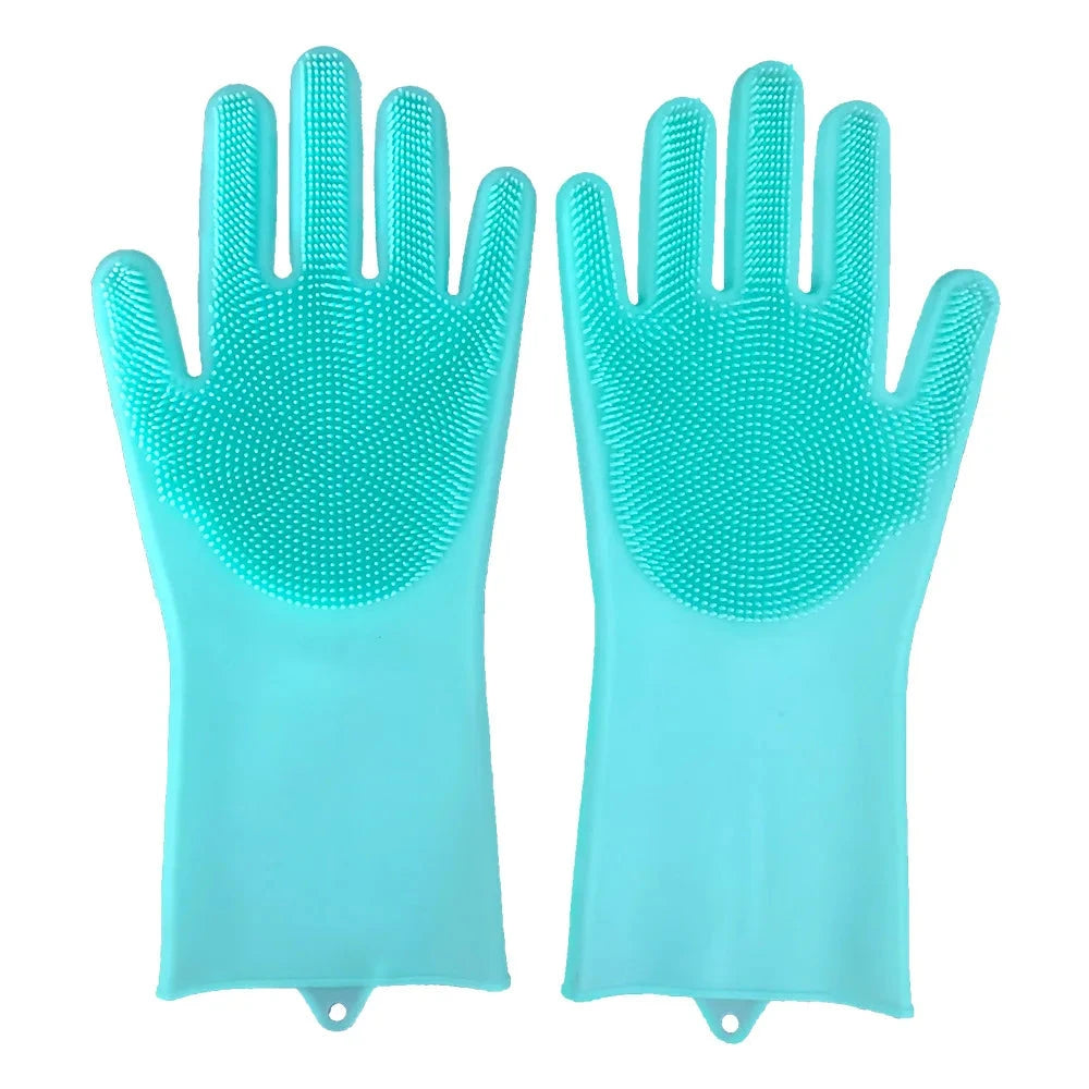 Food Grade Household Cleaning Kitchen Gadgets Scrubber Kitchen Silicone Gloves Dishwashing Good Vibrations