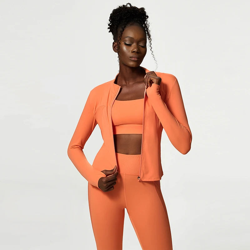 Athletic Exercise Sport Women Set Stretchy Plus Size Workout Sets Anti-static 3 Piece Women Fitness Suits Good Vibrations