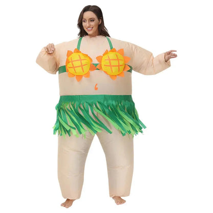 Halloween Costumes for Adult Men Women Cosplay Clown Anime Mascot Inflatable Costume Carnival Party Christmas Role Play Dress Good Vibrations