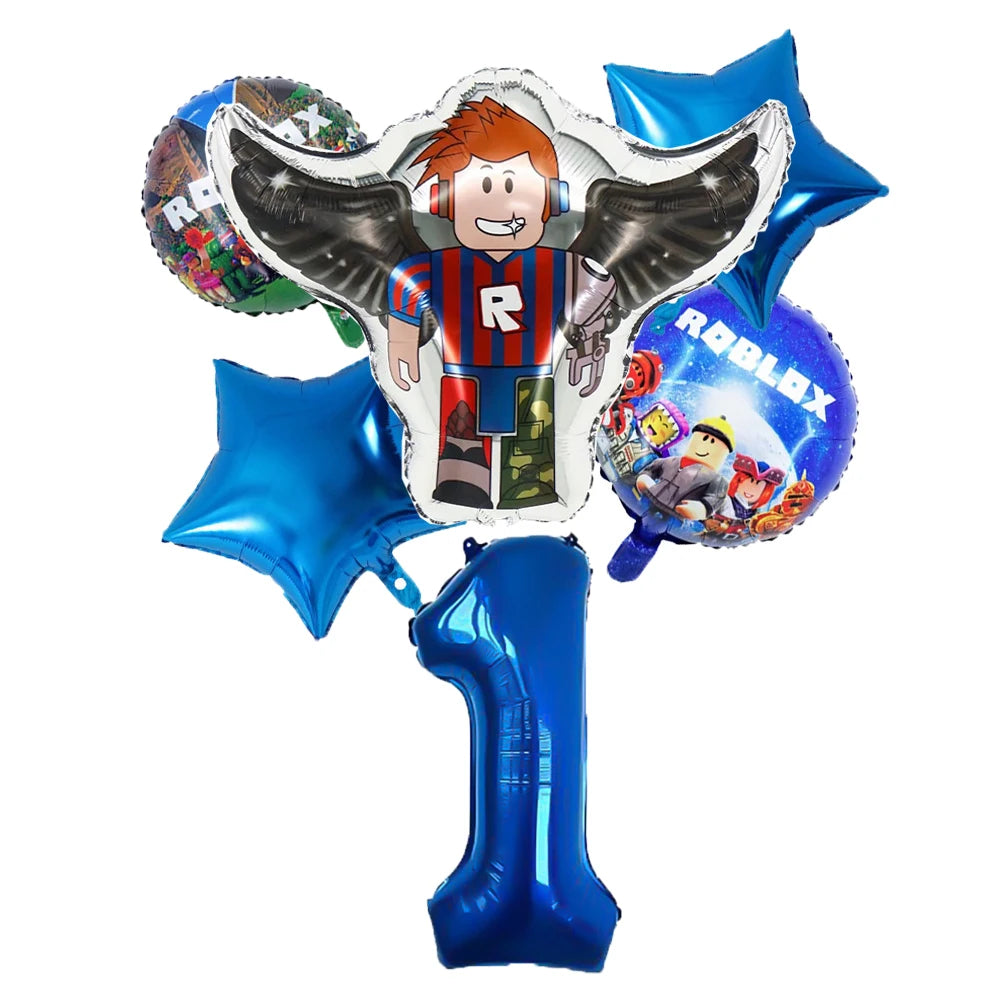 Wholesale Robot Party Balloon Decorations for Baby Shower and Children's Birthday Aluminum Film Digital Set for Mother's Day Good Vibrations