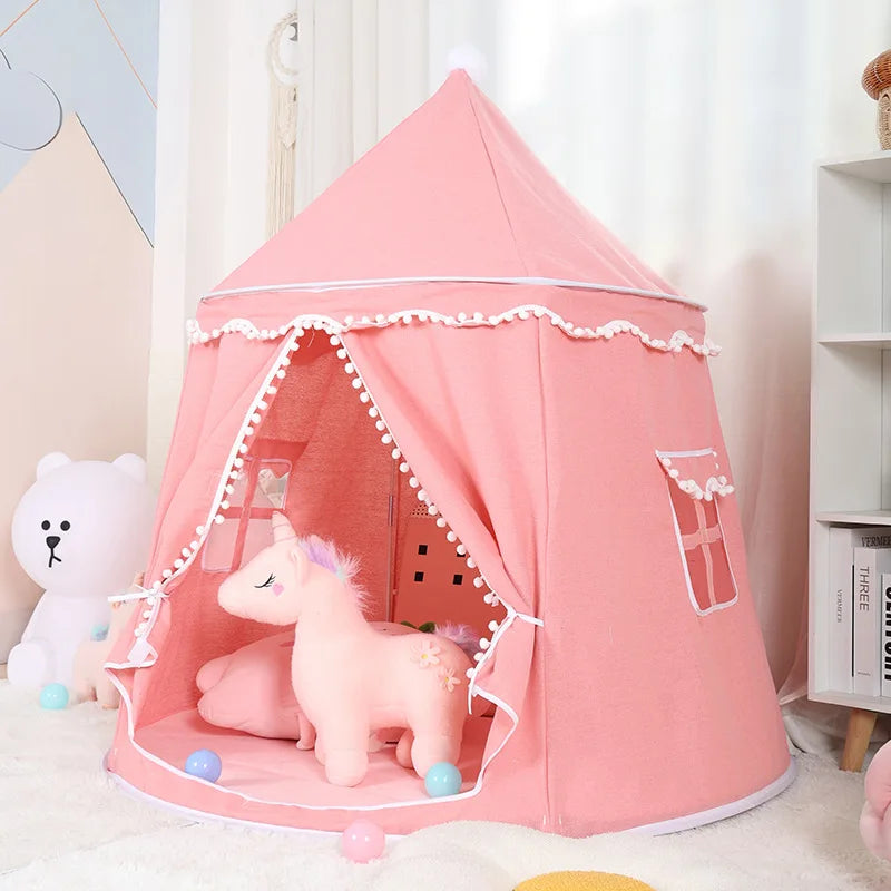 Hot Sale Children's Art Design Tent Playhouse for Both Boy and Girl to Play Indoor Baby Game in the Small House Castle Good Vibrations