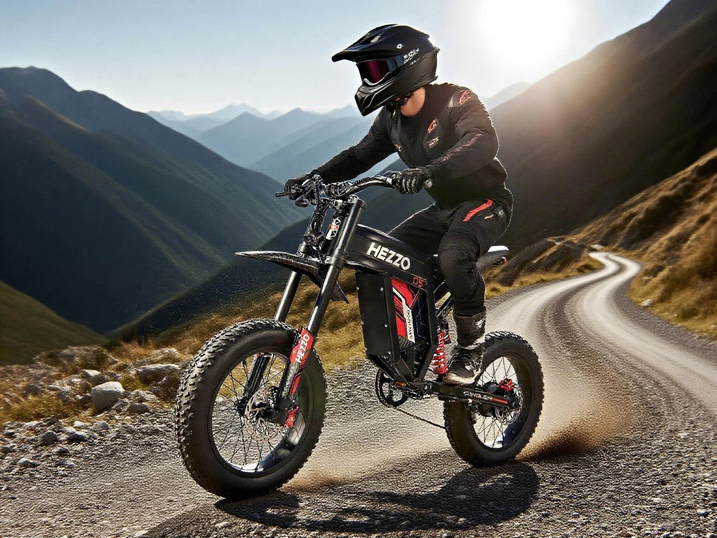 HEZZO Ebike D5 60V 3000W 20Inch Powerful Cross Motorbike 30Ah 70KM/H 160Nm 120Km Dirtb Bike Electric Bike EU UK US Warehouse Good Vibrations