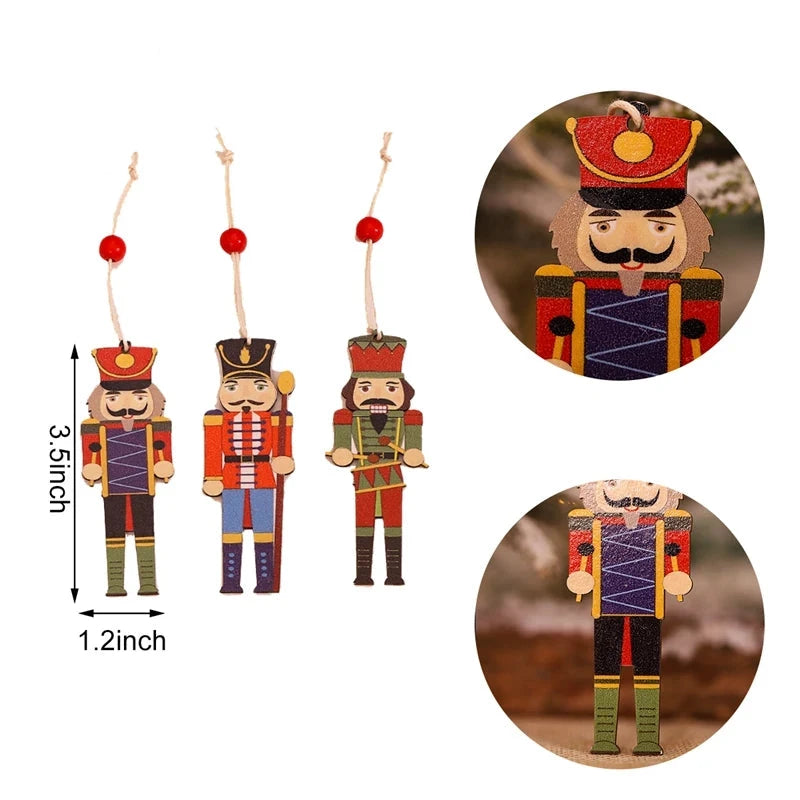 Christmas Wooden Pendant Merry Christmas Tree Decoration for Home 2025 Christmas Ornament Xmas Navidad Gifts Happy New Year 2026 Good Vibrations