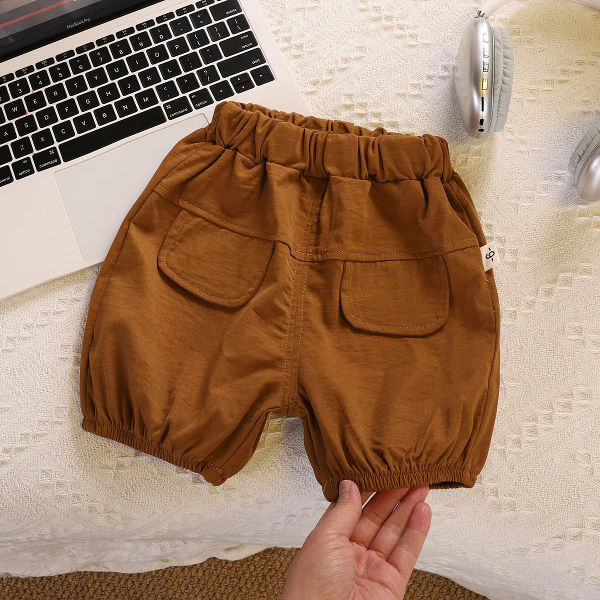 2025 New Boys Clothing Sets Handsome Summer Suit with Round Neck Short Sleeve Casual Two-Piece Set for Kids Good Vibrations