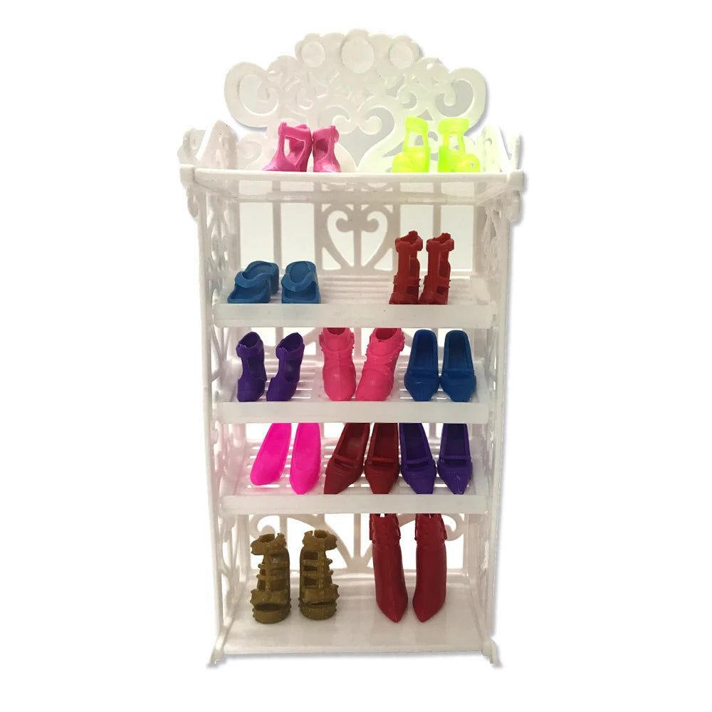 Fashion Dollhouse Furniture For 11.5 inch Dolls Accessories 1:12 Wardrobe Bed Chair Sofa 29-32 cm Doll Shoe Rack Slide Toys  JJ Good Vibrations