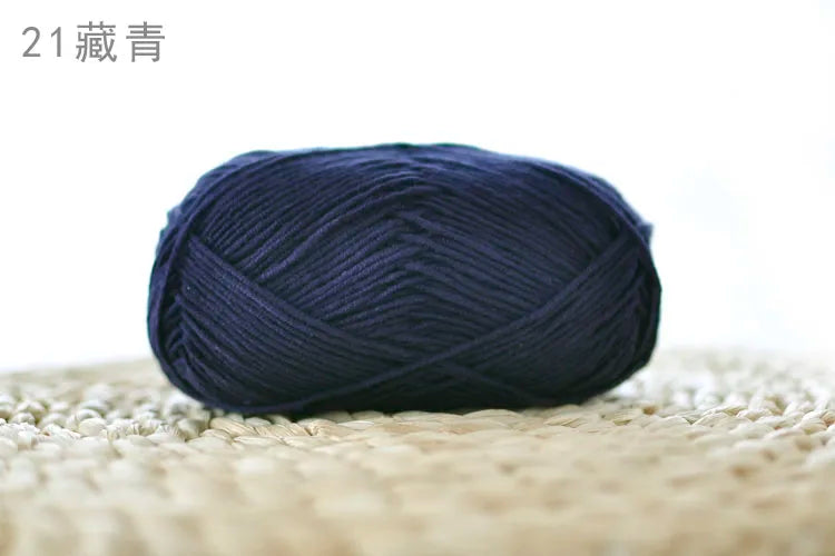 Factory Wholesale Recycled Baby Cotton Yarn 4 Strands of Milk Yarn Bag for Doll Clothes Hand-Knitted High Tenacity for Weaving Good Vibrations