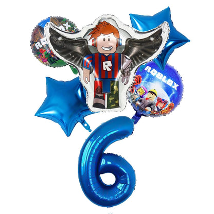 Wholesale Robot Party Balloon Decorations for Baby Shower and Children's Birthday Aluminum Film Digital Set for Mother's Day Good Vibrations