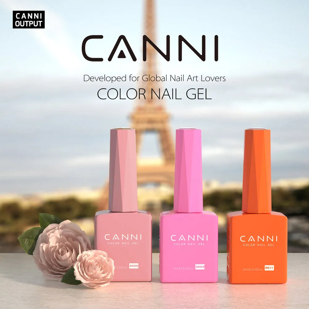 2025 Newest Color CANNI 9ml Nail Art Hema Free Gel Polish for Nails French Tip Manicure Gel Varnish Enamel Lacquer UV LED Nail Good Vibrations