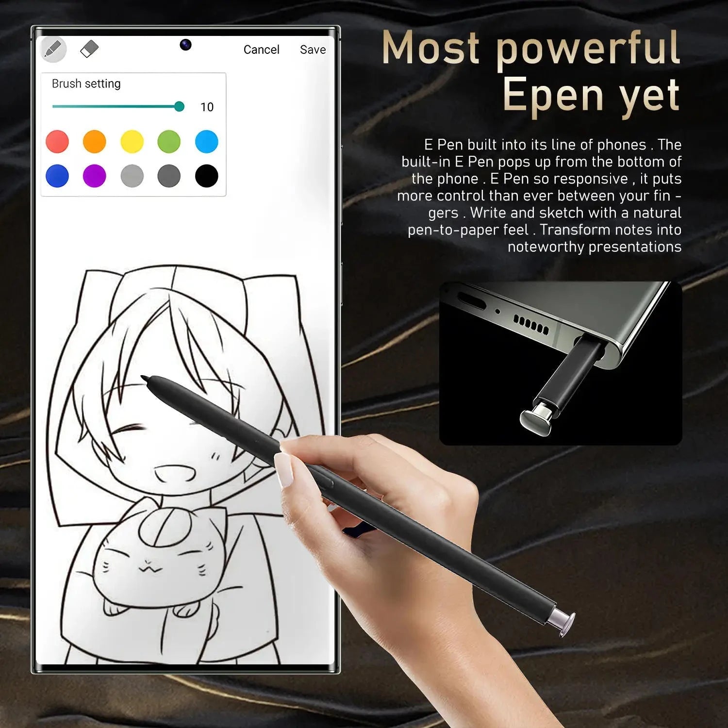 Clearance Sale S23 Ultra Android Wireless Charge Cell Phones Big Screen 5G Smart Mobile Phones With Built in E-Pen Good Vibrations