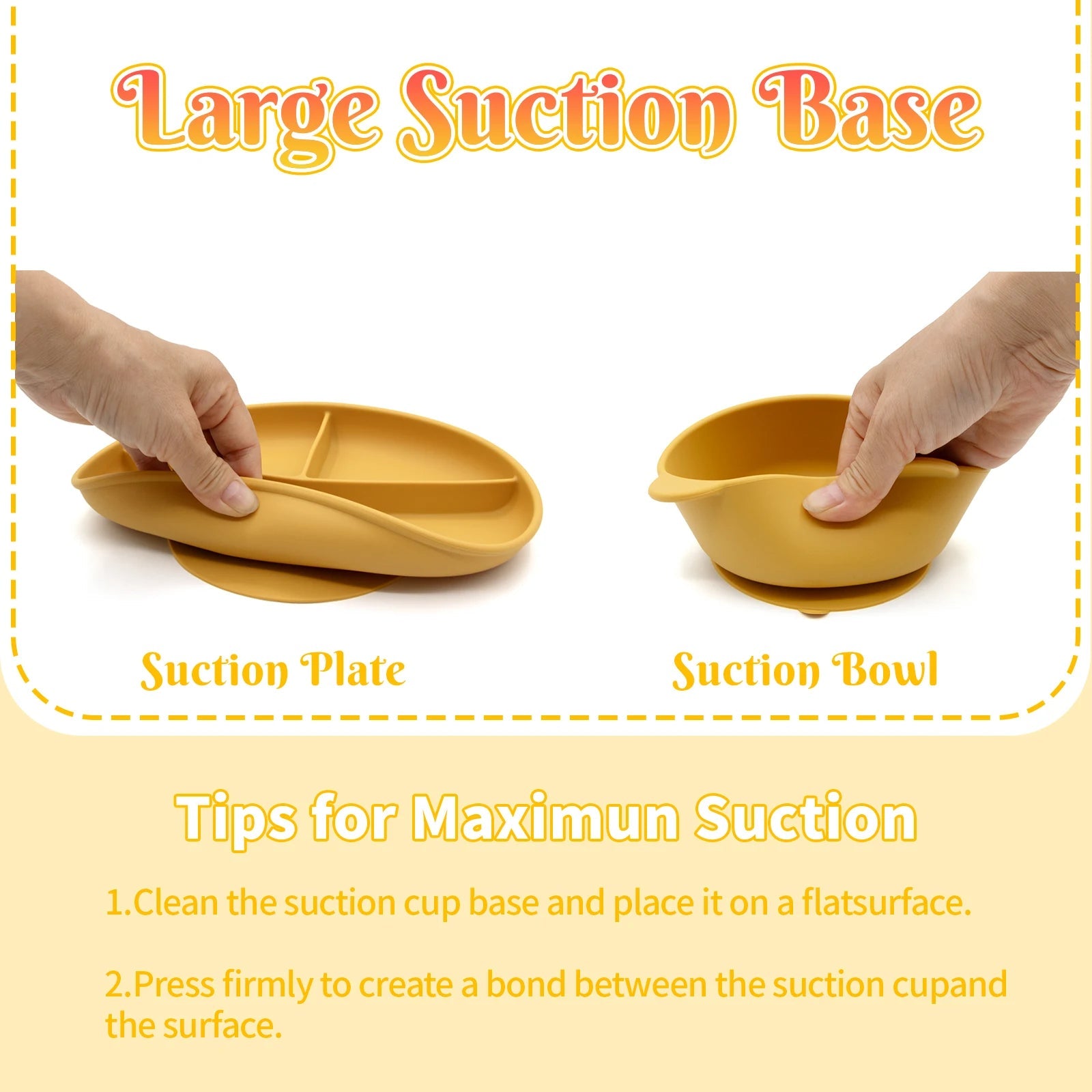 Food Grade Bpa Free Silicone Tableware Set Kids Dinnerware Set Durable Easy Clean Baby Bib Plate Bowl Spoon Fork Set Good Vibrations