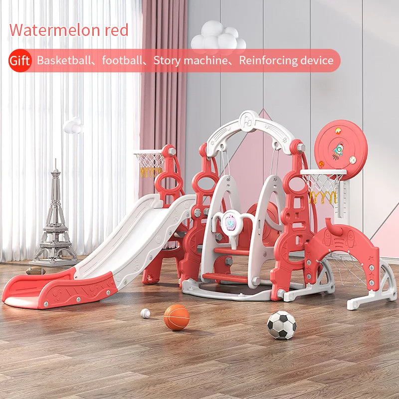 Hot Selling Indoor Playground Equipment HDPE/PE Material Sliding Slide Swing Set Playhouse Combination for Daycare Baby Play Good Vibrations