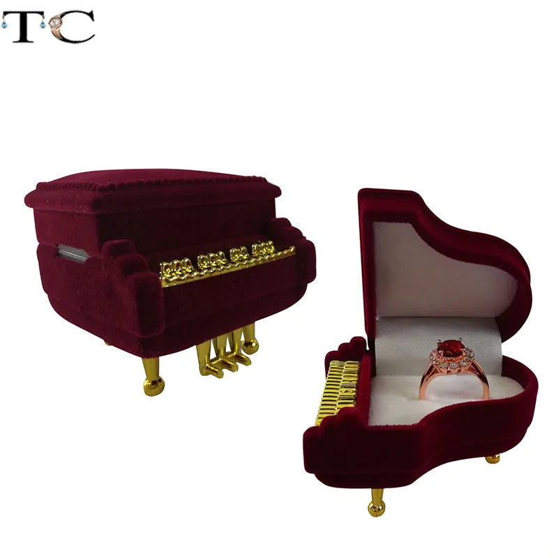 Creative Velvet Jewelry Box Mini Container Ring Box Earrings Rings Storage Box Small Accessories Display Gift Box Good Vibrations