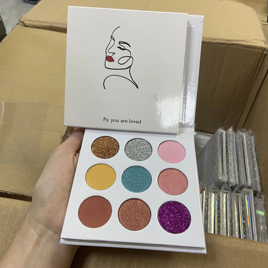 Wholesale Custom Your Own Brand Makeup Eye Shadow Palette Private Label Makeup Eyeshadow Palette Good Vibrations
