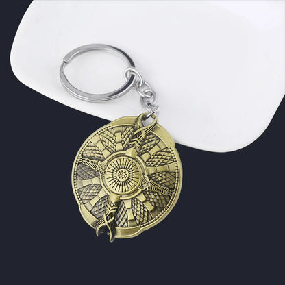 New God of War 4 Kratos Sword Keychain Pendant Keyring Jewelry Men And Women Car key chain Accessories Good Vibrations
