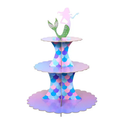 3-Tier Cardboard Cupcake Cake Stand Cupcake Holder for Birthday Party Wedding Baby Shower Christmas Parties Display Dessert Good Vibrations
