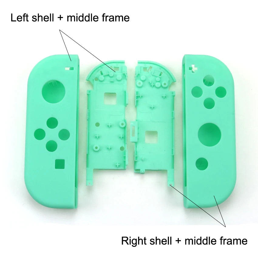 YuXi Front Back with Middle Frame Shell Housing Case Plastic Cover For Nintend Switch NS NX Joy-Con JoyCon Controller Good Vibrations