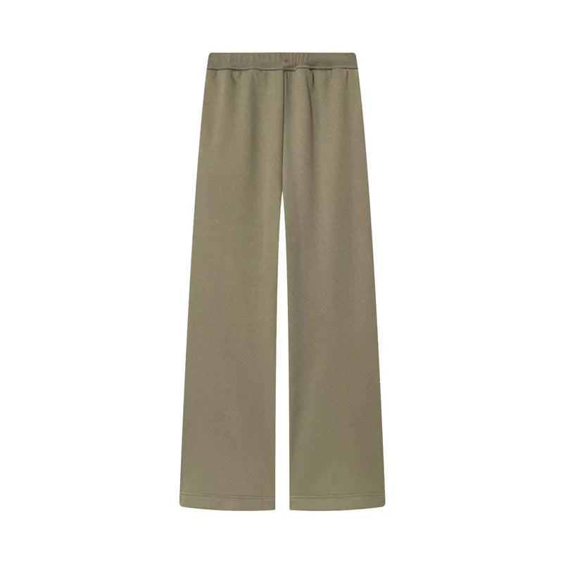 KAR&OT ZA Women's 2025 Autumn New Arrival Solid Color Mid-Rise Wide-Leg Pants 3199630 3199631 Good Vibrations