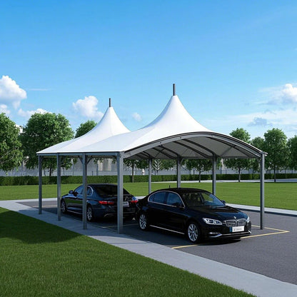XZ OEM ODM Steel PVC Car Garage Tents / Car Parking Shade / Car Parking Shed Good Vibrations