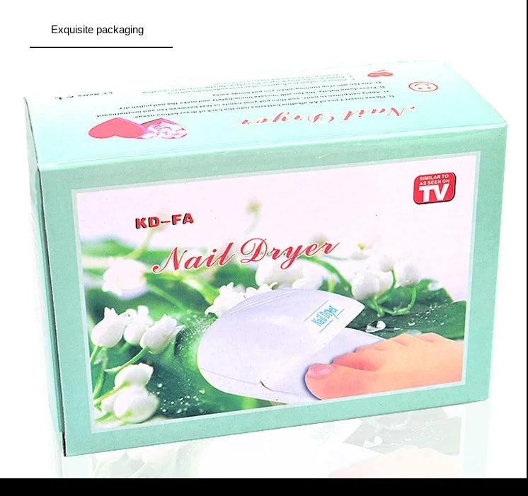 Mini Nail Dryer Touch Type Nail Polish Air Dryer Nail Polish Glue Fan USB Plug Good Vibrations