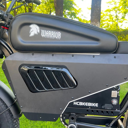 USA Warehouse HCBK-SS10 Original 60V50AH Black Warrior Electric Bike, New LED Armor, 130km Long Range Electric Bike Good Vibrations