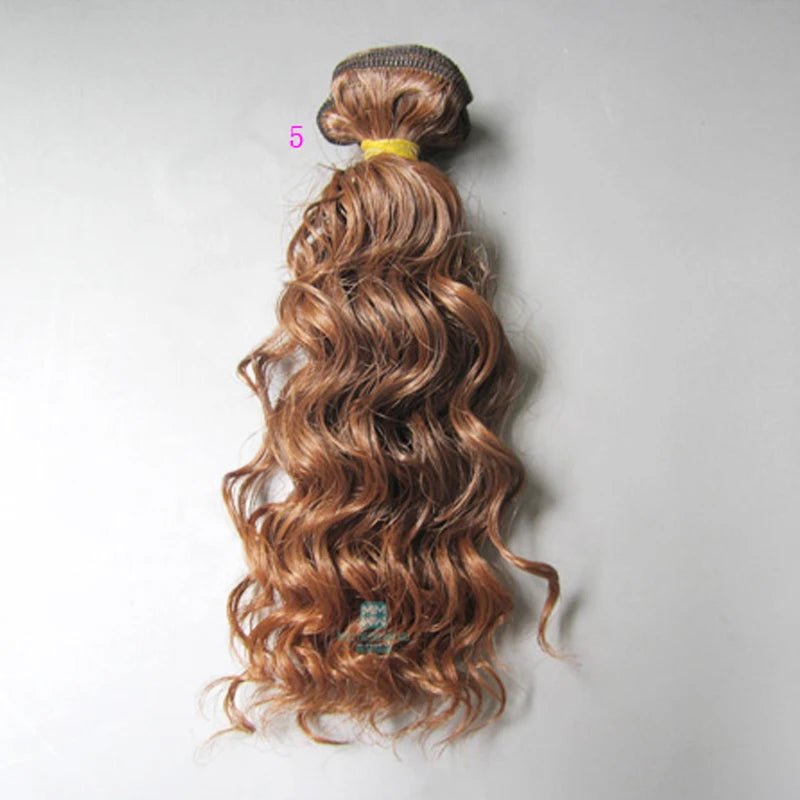 15cm & 25cm*100cm Wool rolls dolls wig for 1/3 1/4 1/6 BJD/SD Doll hair Accessories Good Vibrations