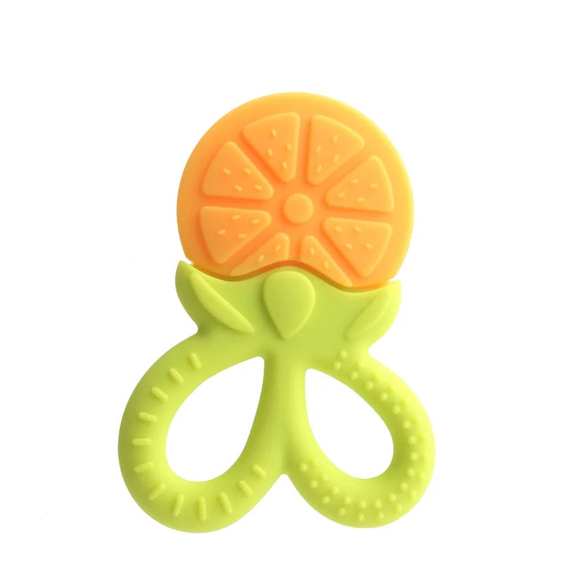 Bpa Free Fruit Scissors Shaped Baby Silicone Chew Toys Good Vibrations